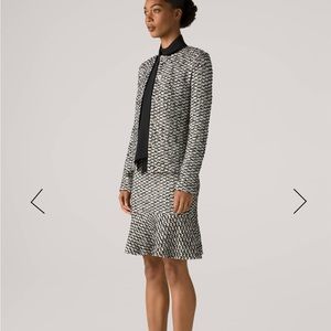 St. John - Open front Mock neck / Tweed Blazer Jacket Womens size 4 / NWOT